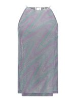 Top con scollo allamericana