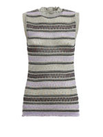 Top a righe con lurex