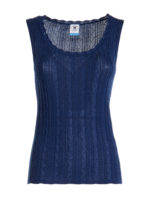 Top in lana misto viscosa