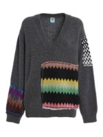 Maglione con inserti chevron
