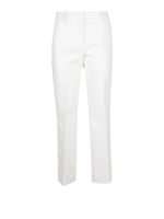 Pantaloni bianchi a gamba dritta