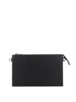 Pochette piatta in finta pelle