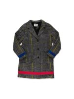 Cappotto pied de poule grigio