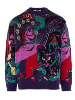 Maglione in misto lana con stampa fumetto