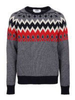 Maglione con ricami geometrici