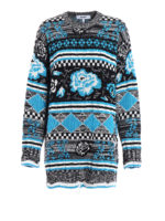 Maglione over misto lana fantasia