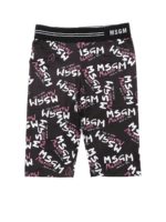 Leggings neri stampa logo