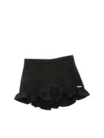 Shorts neri con targhetta logo