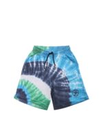 Bermuda tie dye grigio blu e verde
