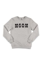 Felpa logo grigio melange