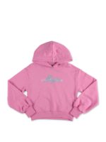 Felpa rosa con cappuccio