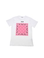 T-shirt bianca stampa bandana