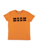 T-shirt arancione con stampa logo