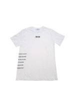 T-shirt con stampa laterale bianca