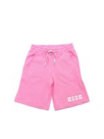 Bermuda rosa con dettaglio logo