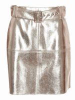 Gonna in pelle sintetica