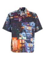 Camicia multicolore con stampa all over