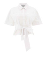 Camicia a maniche corte con cintura