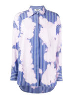 Camicia a righe con effetto delave