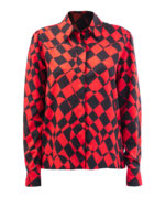 Camicia bicolor geometrica