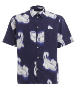 Camicia in popeline con stampa Paisley