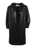 Abito stile felpa in ecopelle