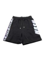 Bermuda nero con logo