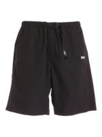 Bermuda neri con dettaglio logo