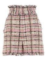 Bermuda in tweed rosa e avorio