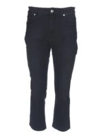 Jeans neri con etichetta logo