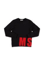 Felpa nera logo rosso