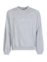 Felpa logo in rilievo grigia