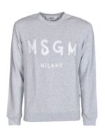 Felpa logo painting grigia