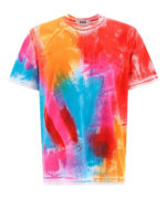 T-shirt con pennellate di colore