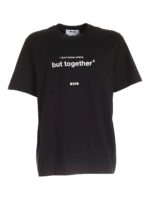 T-shirt nera stampa logo