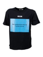 T-shirt con stampa nera