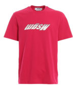 T-shirt in cotone con logo lettering gommato