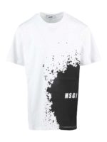 T-shirt con macchia stampata