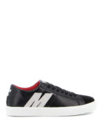 Sneakers in camoscio e pelle