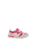 Sneakers bianche e fucsia fluo