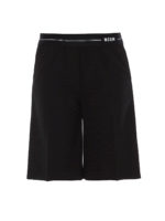 Bermuda in cotone con banda logo