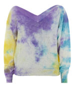 Maglia in lana con motivo tie dye