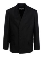 Blazer minimal in cotone e lino