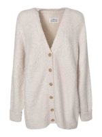 Cardigan scollo a V color avorio