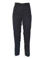 Pantalone in misto lana vergine nera