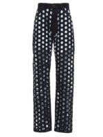 Baggy jeans cut out blu