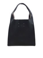 Borsa a spalla in pelle nera