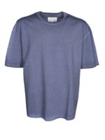 T-shirt girocollo blu avio