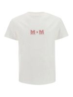 T-shirt girocollo con ricamo MM