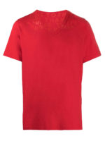T-shirt in cotone scollo a V